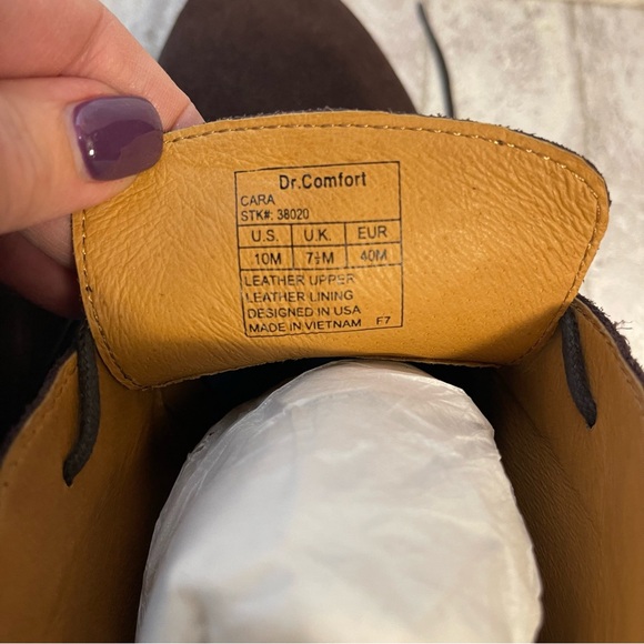 Dr. Comfort Cara Women’s Chukka Boot Brown Size 10 NWT Plus Gel Inserts NWT - Picture 7 of 12